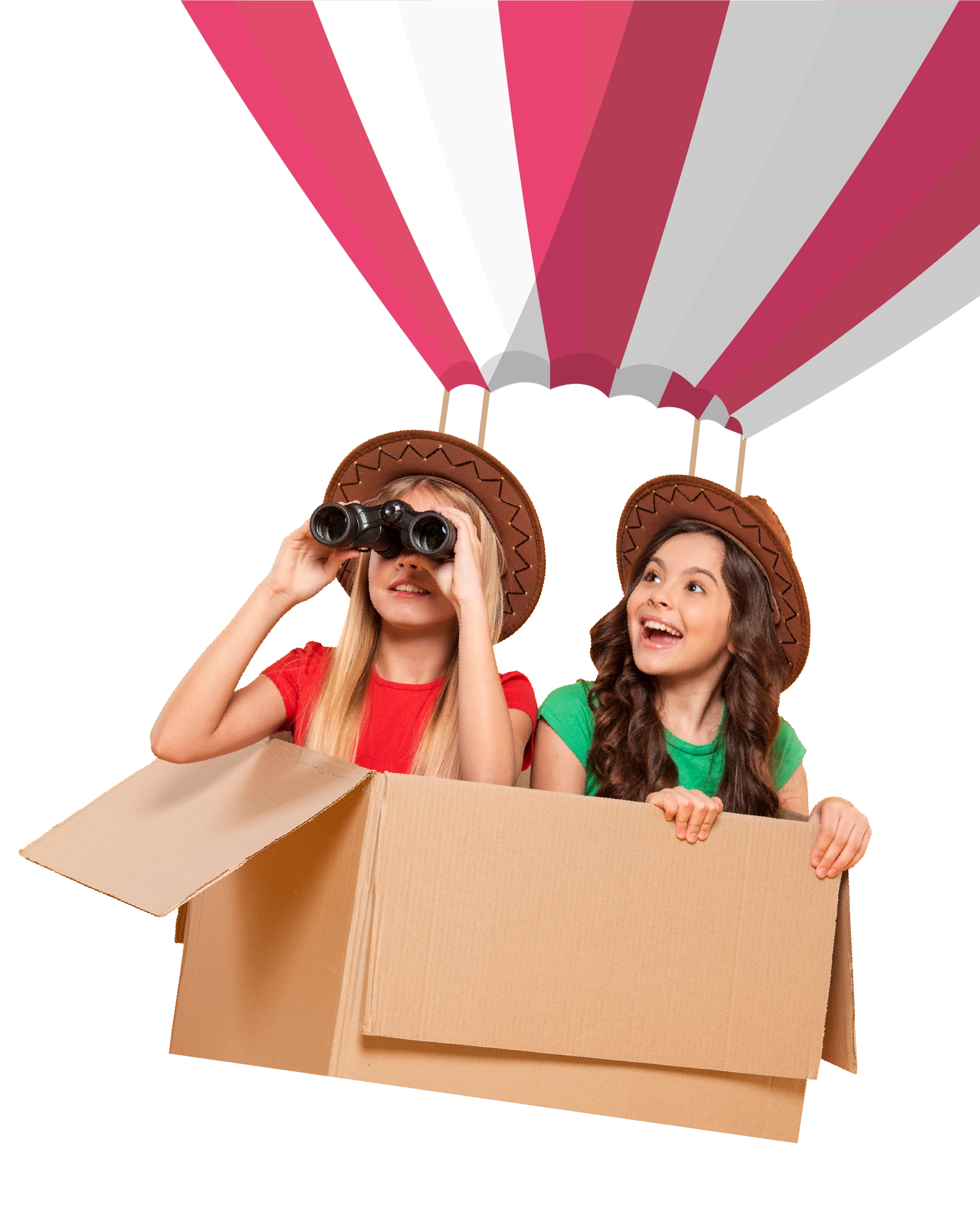 Kids with Hot Air Balloon